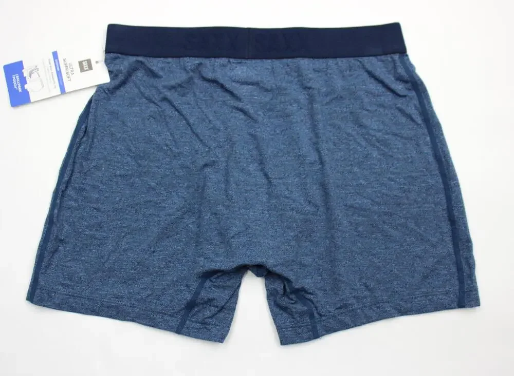 Saxx Ultra Boxer Brief Underwear Mens Small Blue Super Soft BallPark Pouch Fly